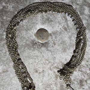 Elegant Gold and Silver Chain Necklace